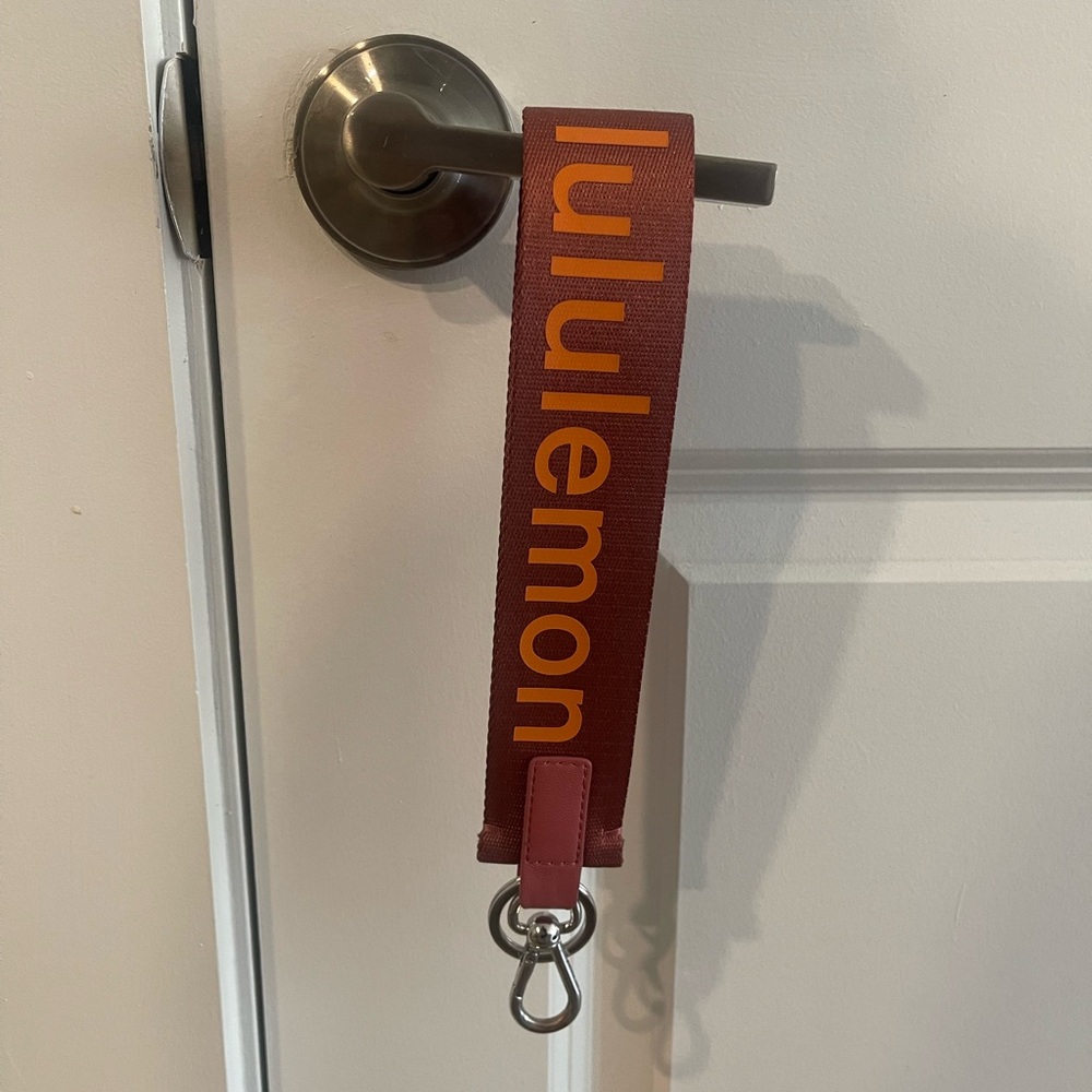 Large Lululemon keychain